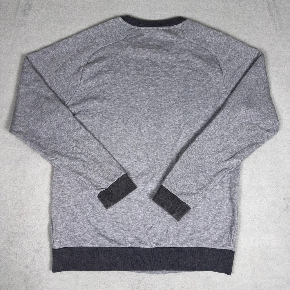 North Face FlashDry Crewneck Sweatshirt Heather Gray Raglan Pullover Mens M